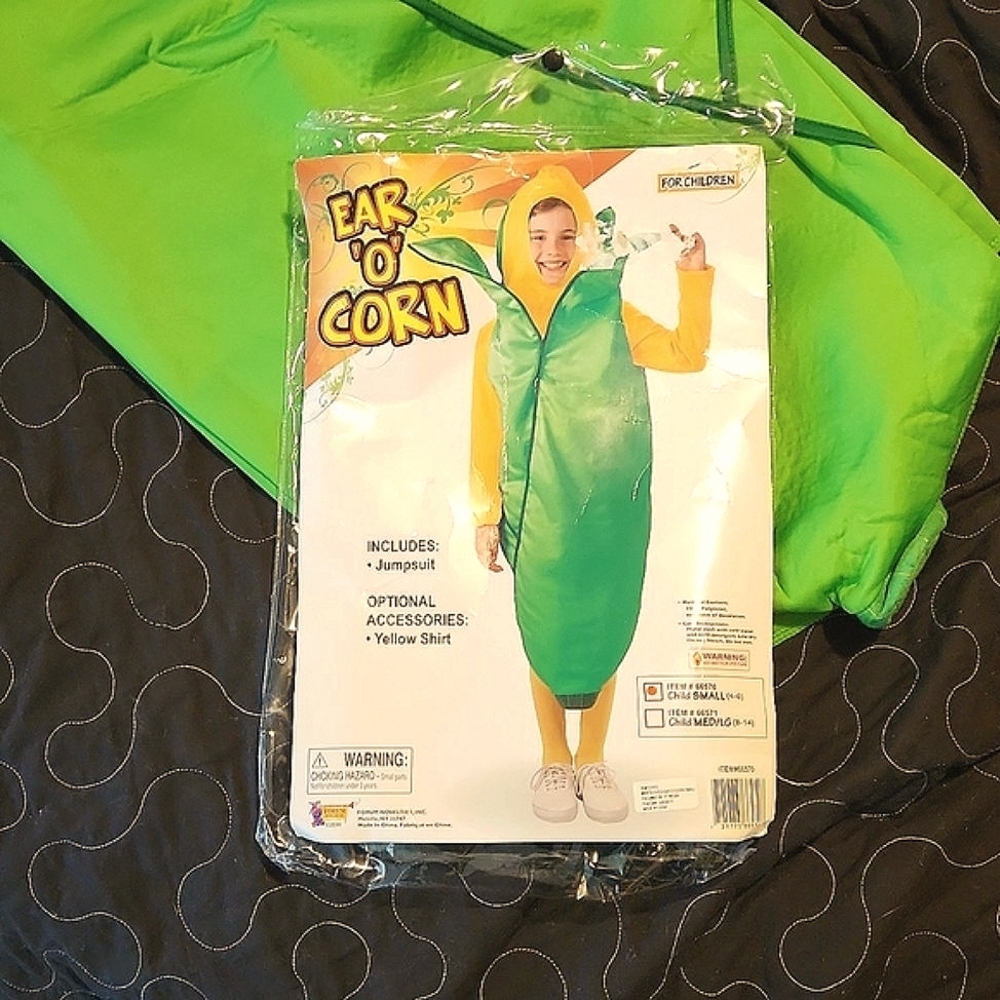 Ear O' Corn Halloween Costume For Children (Size Small, Ages 4-6 years)